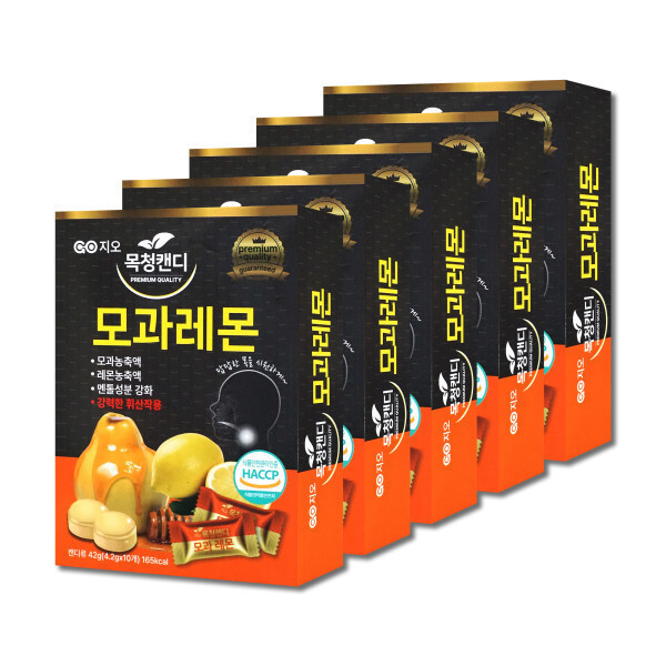 [지오메디칼][오늘출발]지오(건강식품) 지오 목 캔디 42g (모과레몬 5개) / 기침 목아플때 목에좋은 맛있고 시원한 약국용 목관리 건강 사탕 추천
