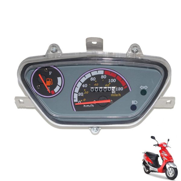 민호 가스 게이지 모터사이클 속도계 Odometer Tachometer for GY6 Tao 50CC