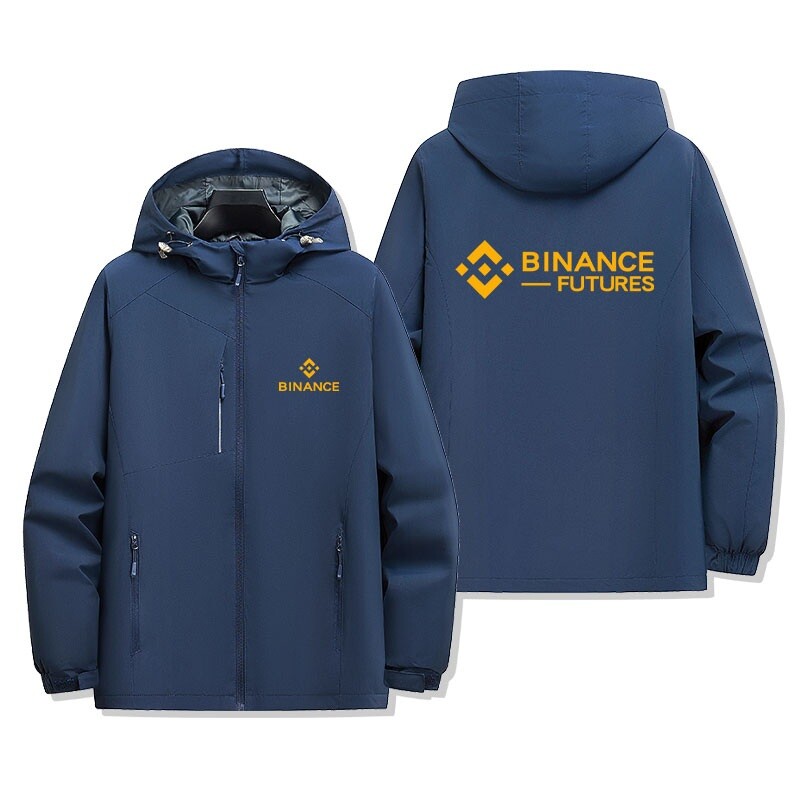 바이낸스 후드 집업 자켓 비트코인 가상화폐 암호화폐 거래소 플랫폼 유니폼 바람막이 점퍼