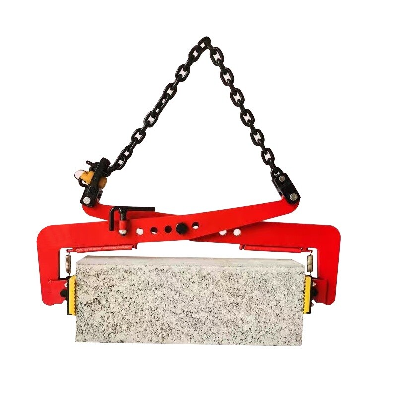 경계석 석재 운반 집게 보도블럭 선판 연석 클램프 체인 리프팅 유형 개구부 스톤클램프