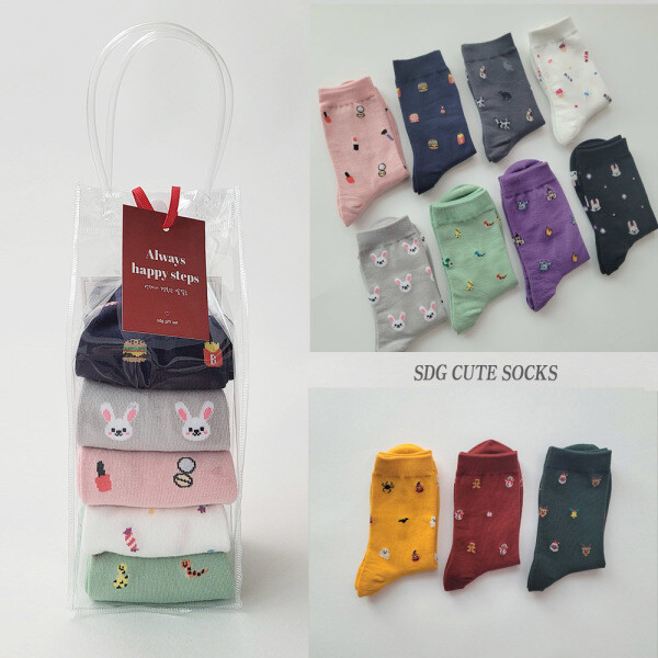 [오늘출발] 에스디지 여성 귀여운 큐티 양말 단체 선물세트 크리스마스 할로윈 선물 당일발송 무료배송