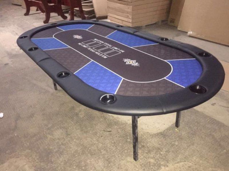 휴대용 접이식 텍사스 홀덤 테이블 포커 게임 카지노 보드 카드 매트 8. 2.4x1.2m(다리포함)