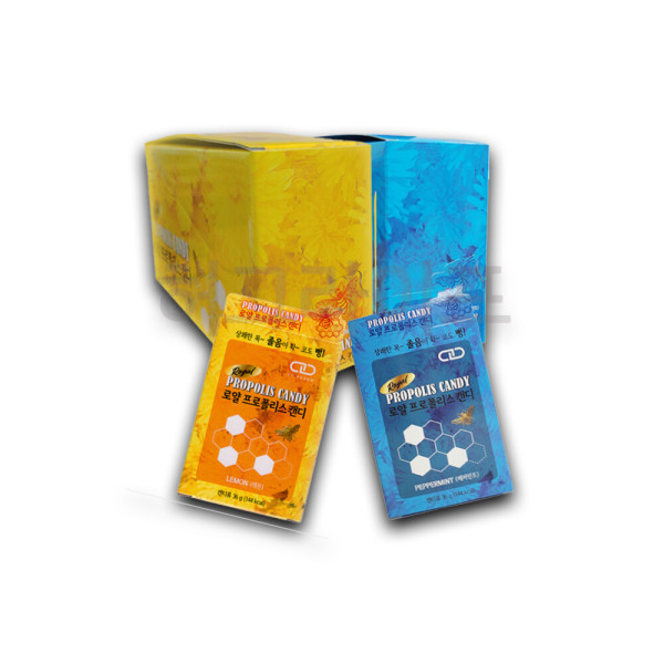 [씨티팜][오늘출발] 로얄프로폴리스 로얄 프로폴리스 캔디 8개입 X 12개(레몬) 목캔디 약국사탕