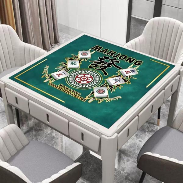 마작테이블 마작 포커 도미노 카드 게임용 미끄럼 방지 테이블 매트 타일용 사각 플레이매트 소음 감소