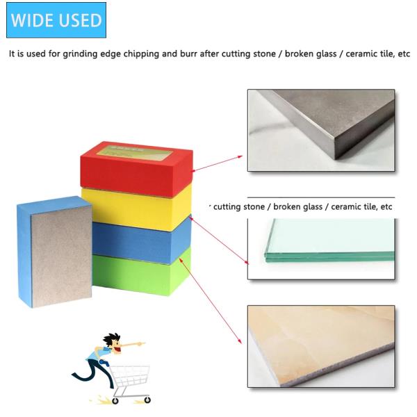 [오늘출발] 호환품 다이아몬드 핸드 폴리싱 타일 연마 그라인딩 블록 돌 세라믹 디스크 전동 1 4