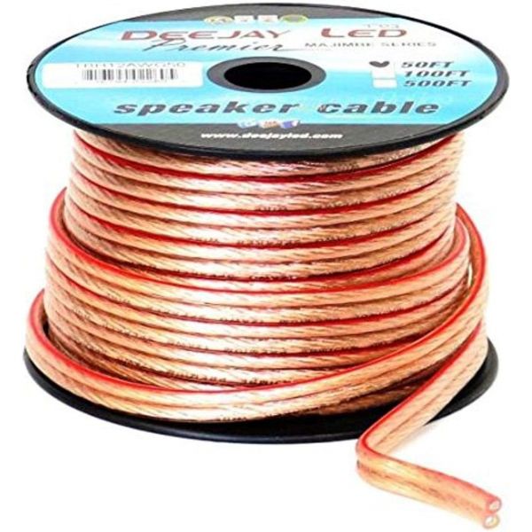 고급 간섭방지 고품질 전문가용 TBH12AWG50 12Ga 50스피커 와이어 스풀