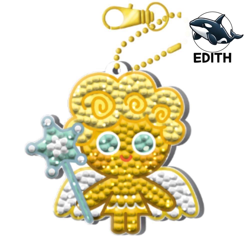 [오늘출발] 보석십자수 키링 쿠키런 천사맛 쿠키 아크릴키링 열쇠고리 키링굿즈 자동차키링 커스텀키링 캐릭터키링 귀