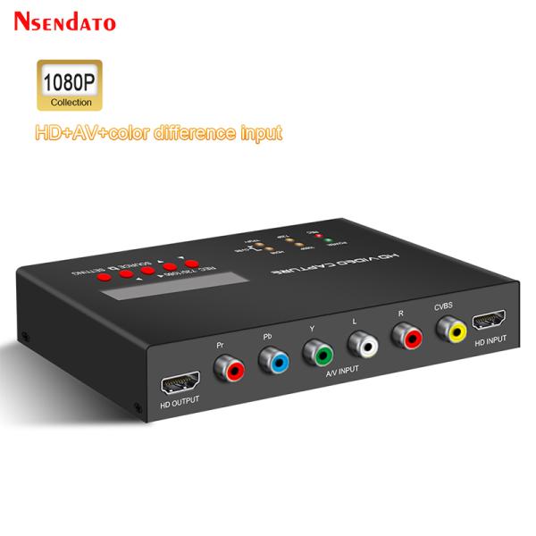 [오늘출발] Ezcap283S 1080P HDMI AV YPbPr 비디오 게임 캡처 카드 레코더 박스 디스플레이 LCD XBOX PS4 스위치 예약