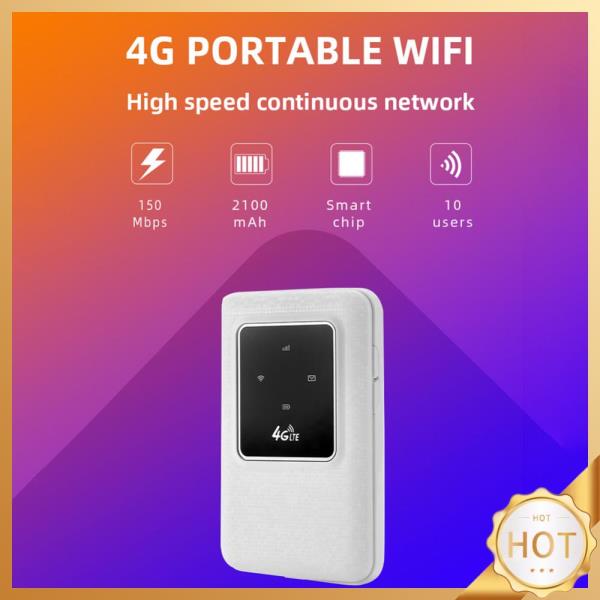 [오늘출발] 공유기 4G MIFI 휴대용 와이파이 라우터 SIM 카드 슬롯 포켓 리피터 포함 2100mAh 배터리 150Mbps 여행