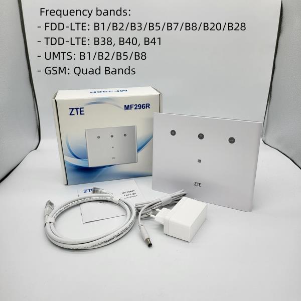 [오늘출발] 공유기 SIM 카드 슬롯 무선 라우터 ZTE MF296R LTE Cat6 CPE 고정 4G RJ45 RJ11 포트