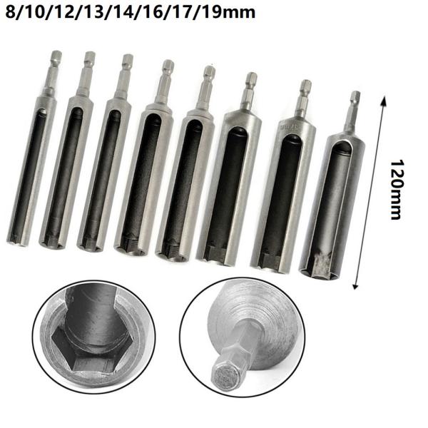 [오늘출발] 퀵 체인지 육각 섕크 슬롯 드릴 비트 소켓 렌치 너트 드라이버 14 인치 120mm 8mm 10mm 12mm 13mm 14mm 16m