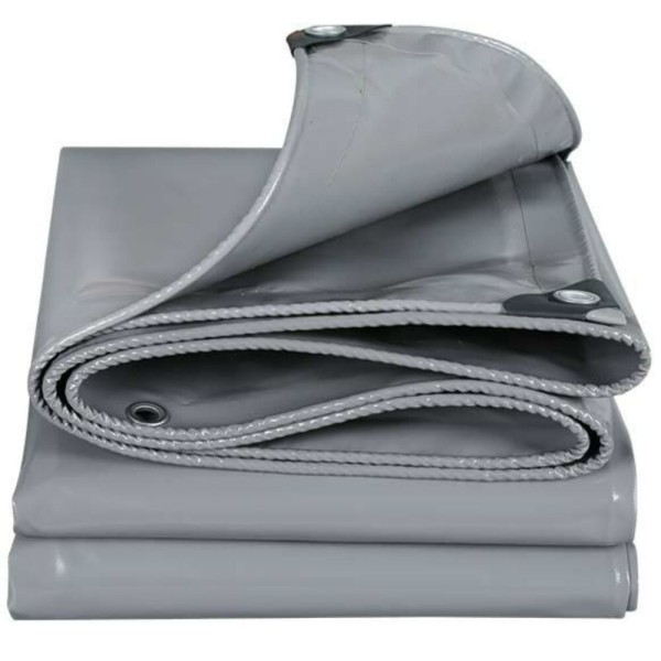 PVC 오일천 방수포 회색 트럭 차양막 타포린 화물 두꺼운 돛 선스크린 263477