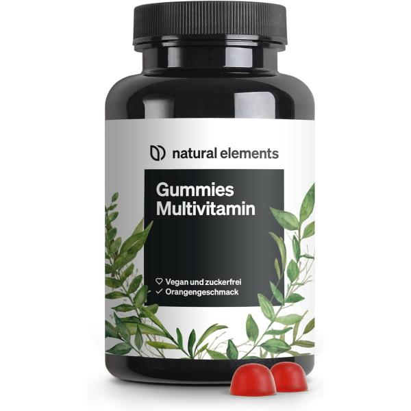 Gummies Multivitamin - 120 Fruity Gummy Bears - Natural Aroma - with 12 Vitamins and Minerals Vitami