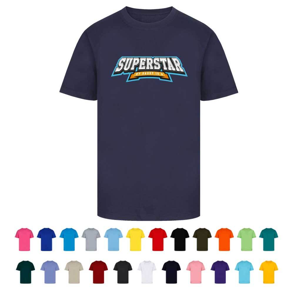 TCF-021 슈퍼스타티셔츠 반팔티만들기 30수단체티 가족맞춤티셔츠 가족티쇼핑몰 (인쇄무료변경)