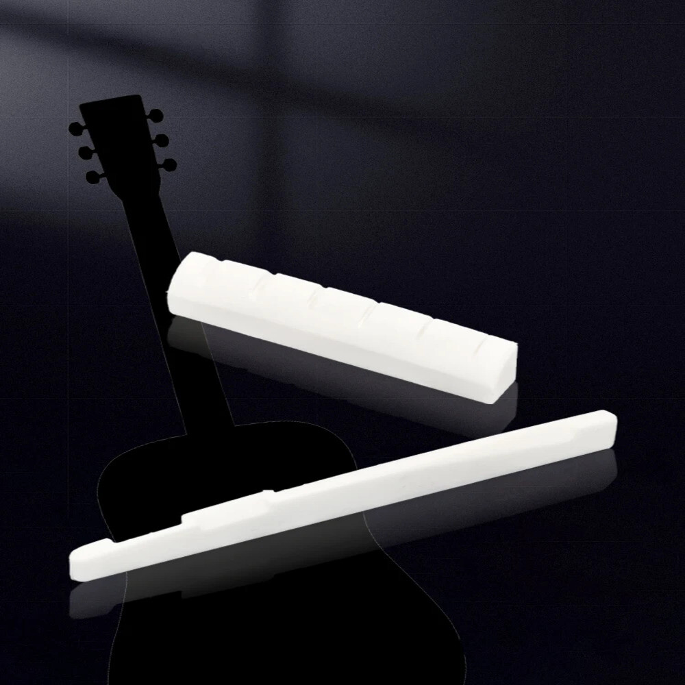 기타 안장 너트 교체 베이지 버팔로 본 브리지 부품 액세서리 슬롯 1 개