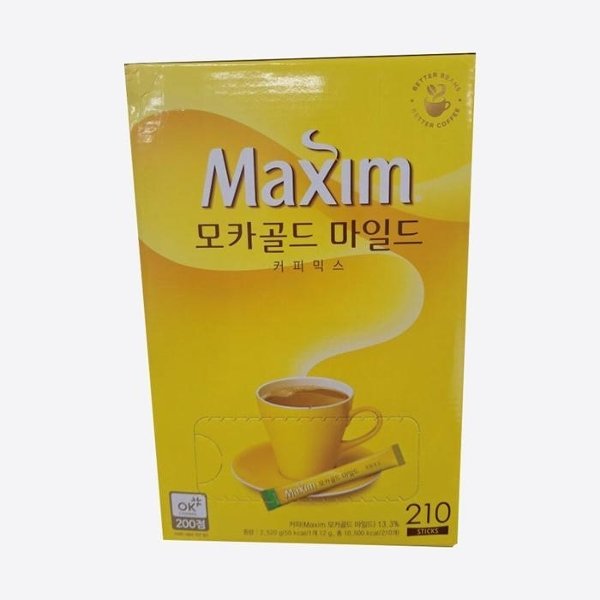 엘루맘 탕비실 필수 맥심 모카골드 마일드 210T x4개입 총840T