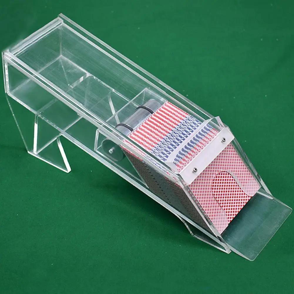 전문 홀덤 바카라 포커 딜러 카드 신발 데크 아크릴 놀이