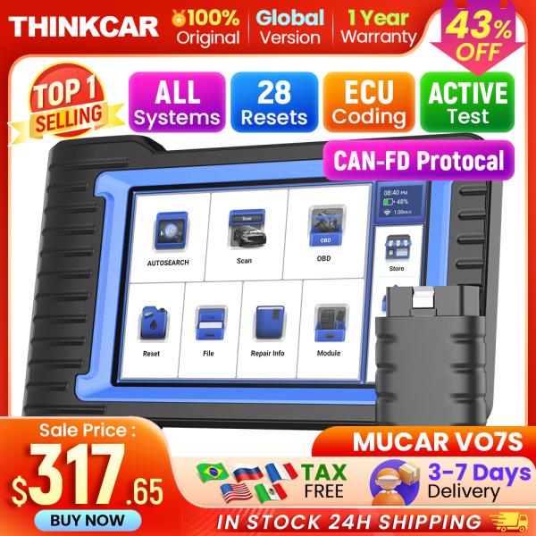 [오늘출발] MUCAR VO7/VO7S THINKCAR  자동차 진단 도구 자동차 Obd2 스캐너 자동 진단 전체 시스템 ECU 코딩 28 리셋