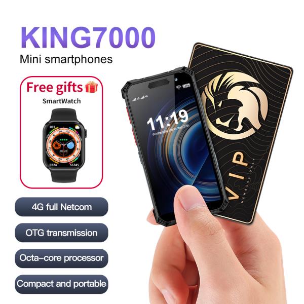 무료 선물 SERVO KING7000 견고한 4G 소형 스마트폰 IP68 3.5 인치 스크린 2400mAh 방수 안드로이드 1