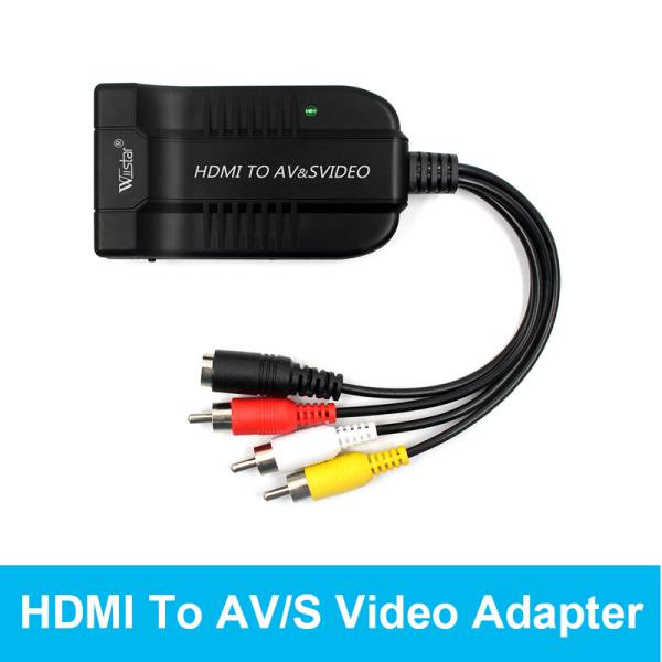 [오늘출발] 베스트 솔루션 VX8812 1080p HDMI-AVS 비디오 어댑터 S-비디오 hdmi2av  s CVBS 비디오 컨버터 hdmi-co-av