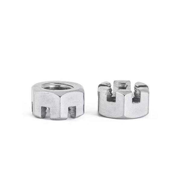 [오늘출발] GB6181 304 스테인리스강 슬롯 라운드 잠금 육각 헤드 육각 슬롯 캐슬 크라운 너트