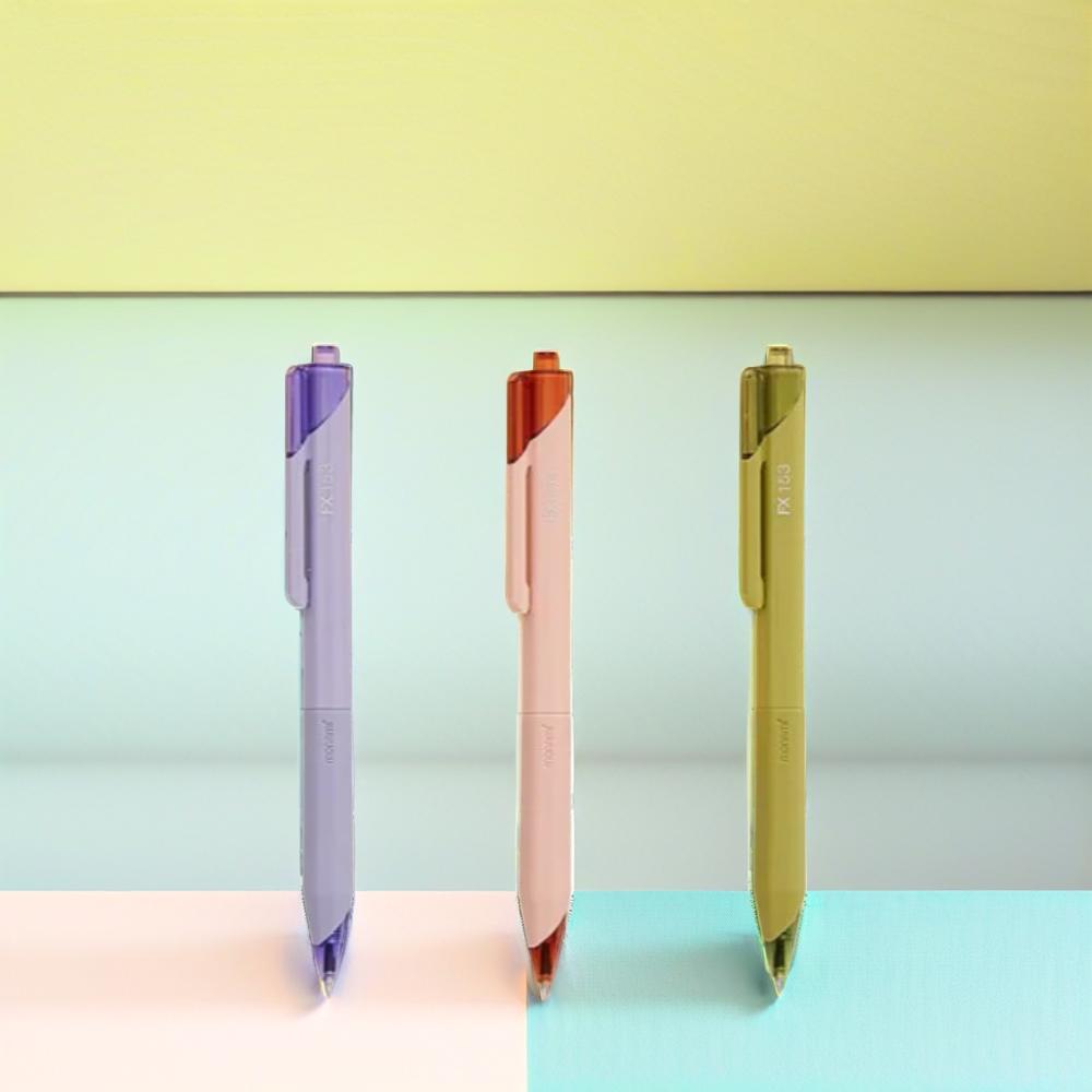 [오늘출발] 모나미 유성볼펜 FX-153 (0.5mm) 노크식 국산 클립 (5세트) 필기 선물용