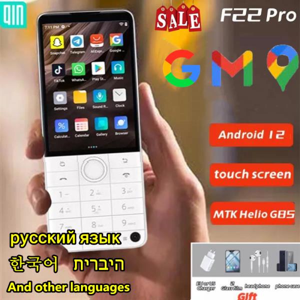 터치 스크린이 있는 F22 Pro DuoqinPhone Android 12 스마트폰 음성 지원 전화 음성 지원 4G 무료 배