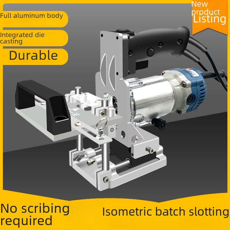 목공 보이지 않는 부품 투인원 슬롯 터 몰드 소형 휴대용 슬로 팅 머신 밀링 커터 포지셔닝 랙 옷 캐비닛