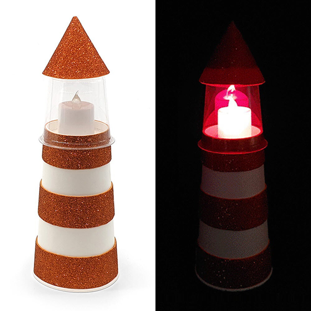 [오늘출발] LED 조명등 만들기 삼각뿔등대 무드등재료 스탠드만들기 조명만들기