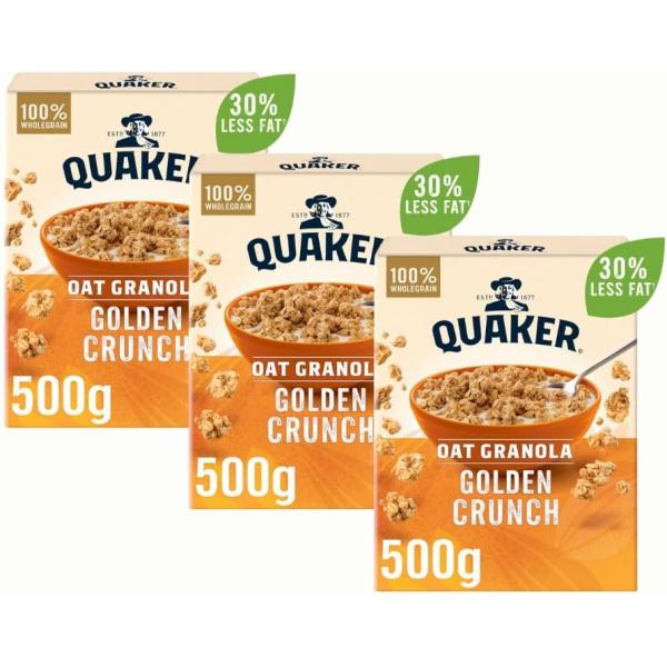 몽호 그래놀라 Breakfast Oats Granola Bulk Pack with Quaker Oat Golden Crunch 500g - 3