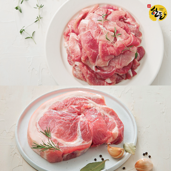 [오늘출발](신선집중) 육류도가 초신선 한돈 앞다리살 수육용 500g+불고기용 500g 오늘이 제일 맛있는 초신선 앞다리살