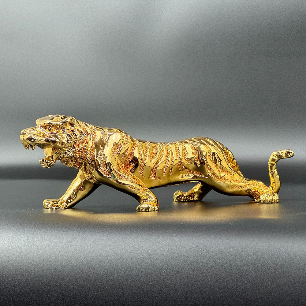 [오늘출발] 금장 호랑이상 재물운 사업운 행운 개업선물 선물용 장식품 장식소품