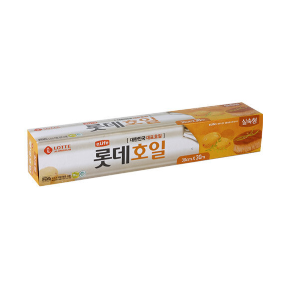 [롯데알미늄]롯데이라이프 롯데 알루미늄호일(실속형) 15x300x30(8213)쿠킹 포일