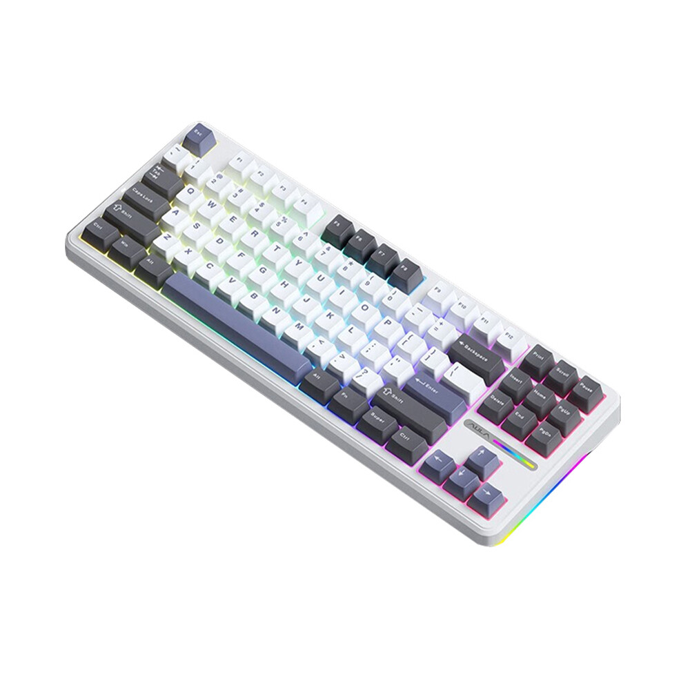 Aula 독거미 키보드 AULA F87 Pro 유무선 기계식 게이밍키보드 옐로우 Leobog 옐로우V3(황축) 4000mAh