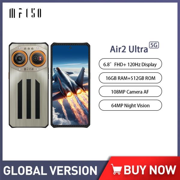 초박형 스마트폰 안드로이드 휴대폰 iIF150 Air2 울트라 5G 러기드 폰 16GB + 512GB 6.8 인치 108MP 카
