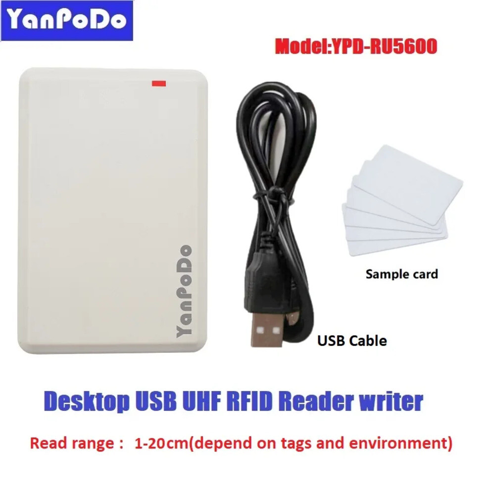 [해외] rf리더기 Yanpodo USB 데스크탑 테이블 책상 RFID 리더 라이터 UHF 자바 C SDK 안드로이드 시스템용 10cm1m