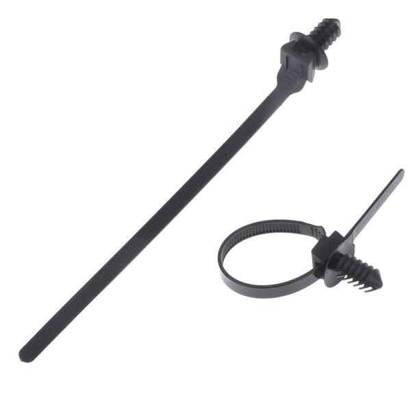 [오늘출발] 이동식 나사산 M6 M10 홀 나일론 플라스틱 차량 오토바이 케이블 타이 자동차 하네스 리테이너 클립 푸시