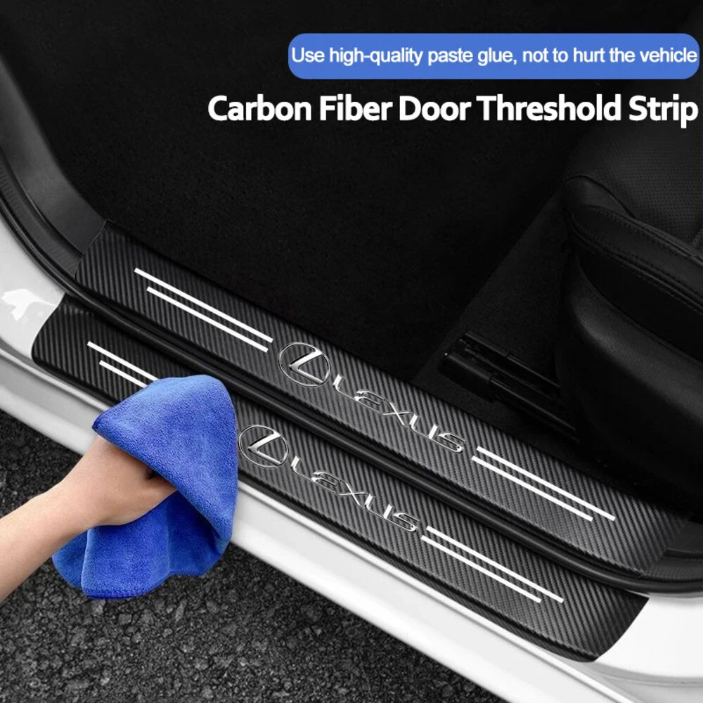 자동차 인테리어 문턱 탄소 스티커 렉서스 RX330 IS250 Ct200h ES300h RX350 IS300h NX300h RX400h ES350 G
