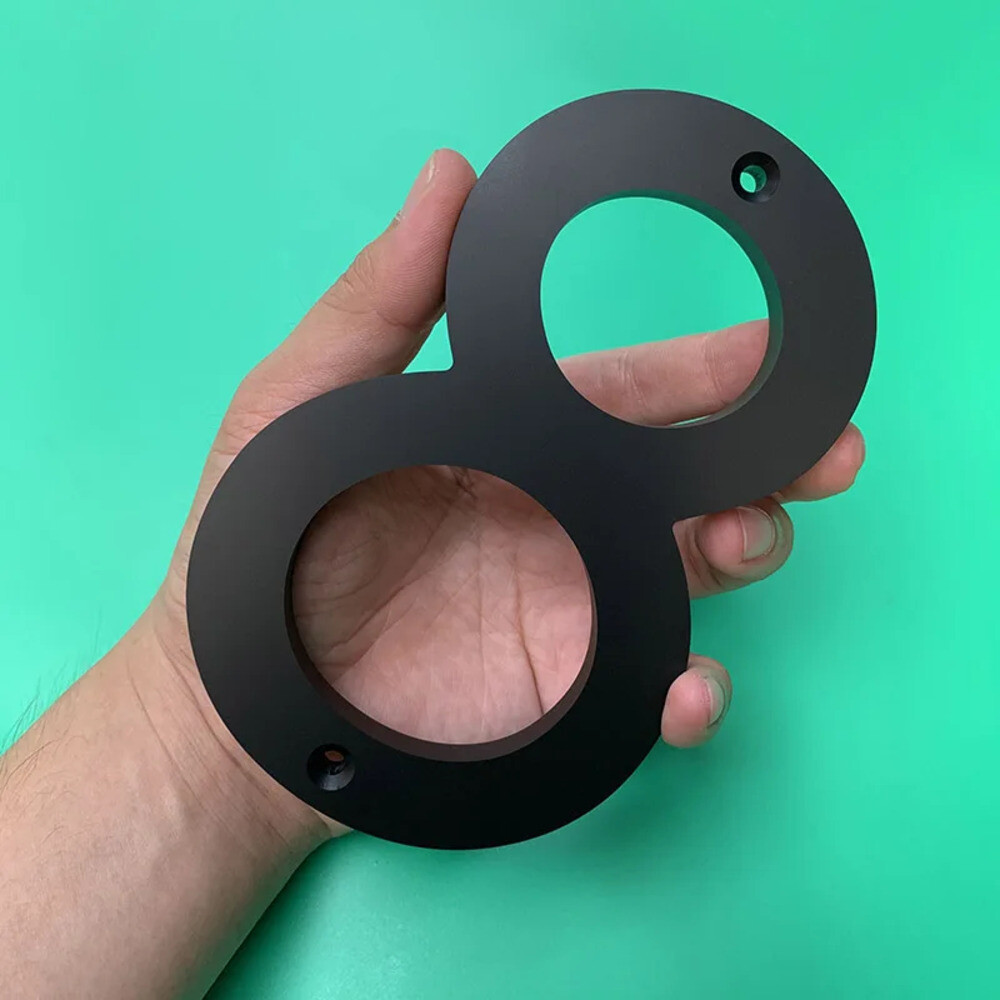 152mm 플로팅 하우스 번호 야외 거리 주소 사인 플레이트 6 큰 검정색 아크릴 문 아파트 마당 사서함 09