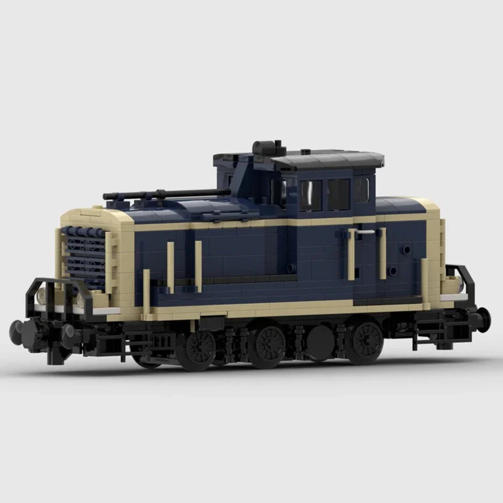 호환블록 도시 기차 모델 Moc 빌딩 브릭 DB-Baureihe V60 V100 기관차 기술 블록 선물 크리스마스 장난감 D