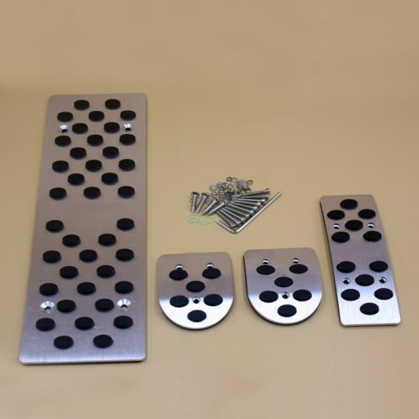 [오늘출발] 수동 알루미늄 레스트 브레이크 가스 클러치 패드 액셀 커버 아우디 A4 B6/B7/B8 C5/C6 Q5 용 페달