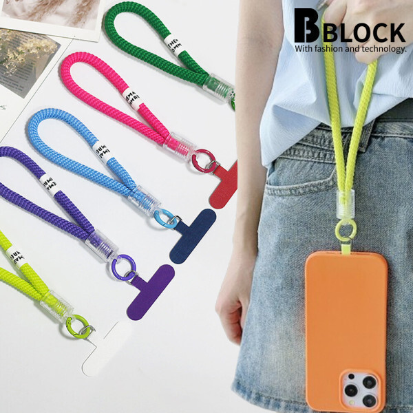 [오늘출발] 비블럭 1+1 비비드 핸드폰 로프 스트랩 도난방지 이니셜 손목스트랩 줄 스마트폰 태그홀더 NEW 무료배송