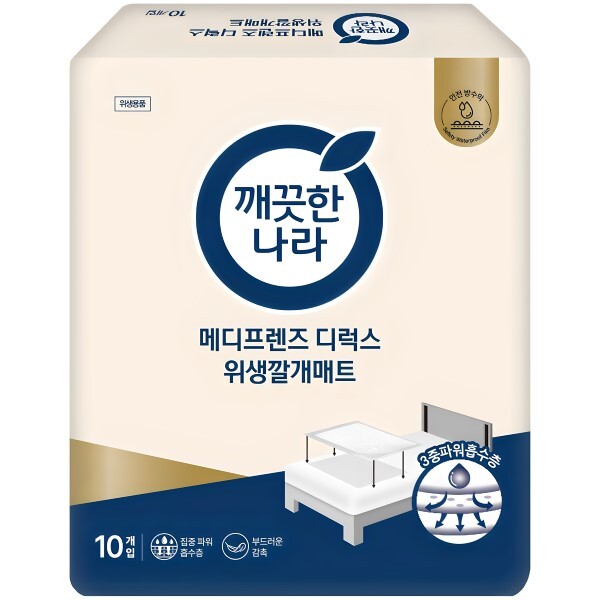 [오늘출발] 메디프렌즈 메디프렌즈 디럭스 위생매트 100매 (10매x10팩) 안심 고급형 깔개매트