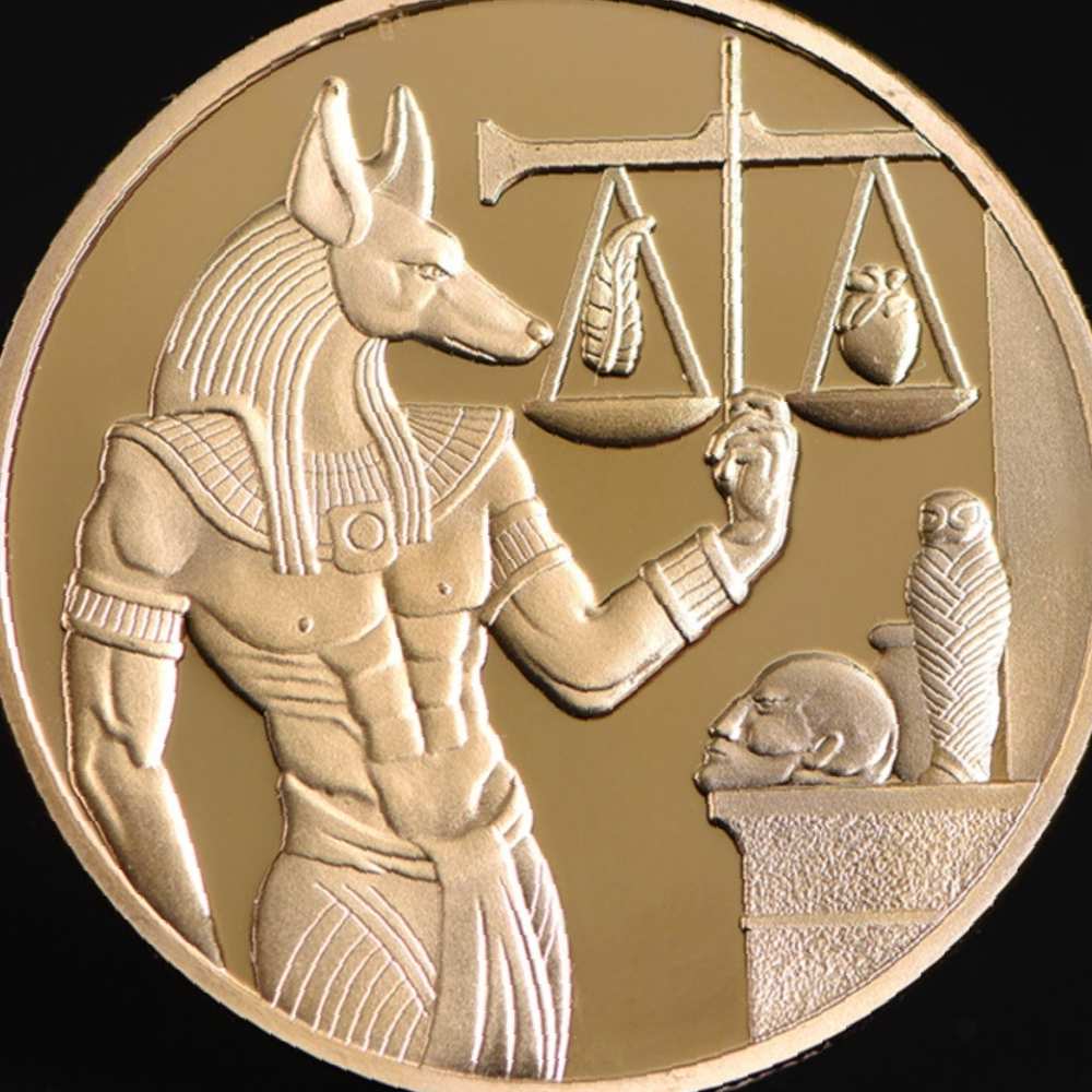 [오늘출발] 코인 이집트 수호자 죽음 동전 수집가 행운 축복 기념 주화 파라오 펜던트 기념품