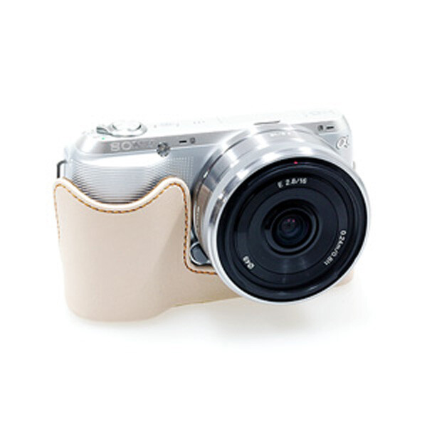 [오늘출발]호루스벤누 호루스벤누 하프케이스 HC-NC3 (속사/베이지/골드스티치) 소니 NEX-C3 전용