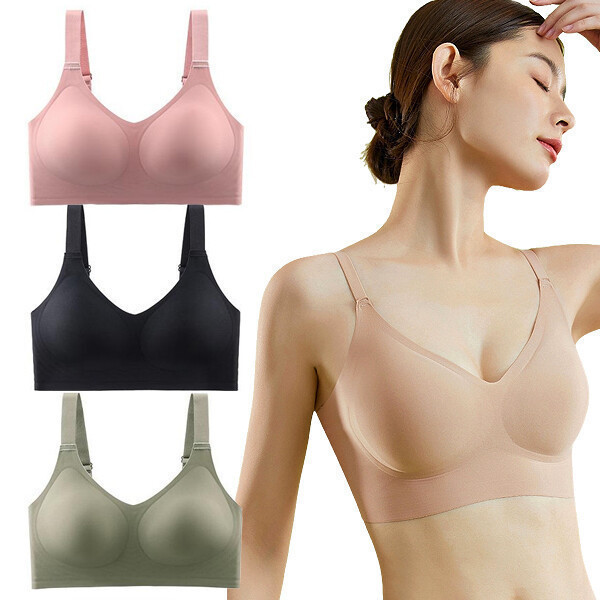 [오늘출발] 플레이워크 패드일체형 심리스브라 여성 노와이어 스트랩 극찬브라 브라탑 저가브라와 비교불가 무료배송