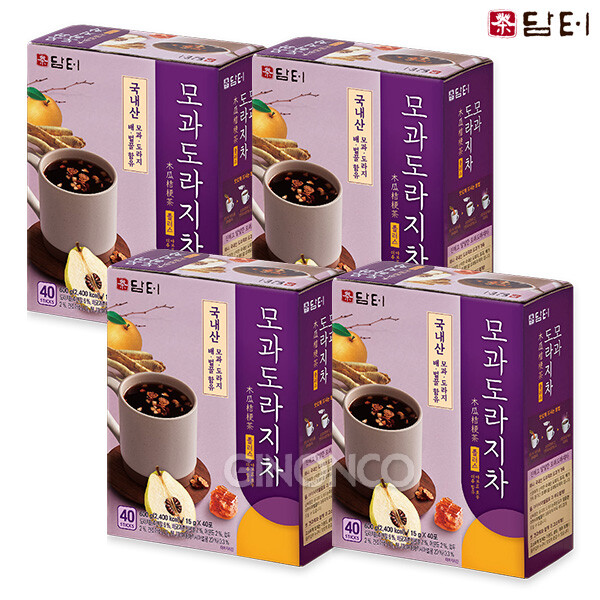 [오늘출발] 담터 담터 모과도라지차 플러스 40T x4 다과 건강차 국내산도라지