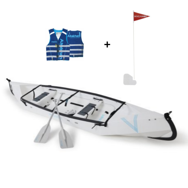 100대한정 특가휴대용 접이식 2인용 마이카누 듀오세트