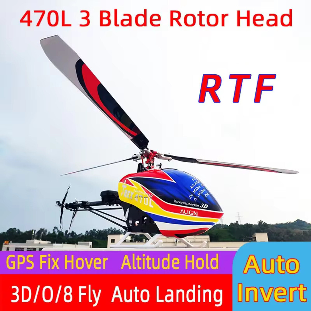ALIGN T-REX 470 스마트 드론 장난감 6CH RC 헬리콥터 470L P 450L Heli 3D 6 축 자이로 플라이바리스 GPS