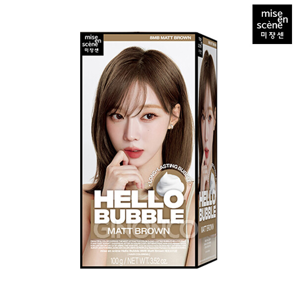 [오늘출발] 미쟝센 미쟝센 뉴 헬로버블 8MB 매트브라운 1개 염색약 셀프염색 뿌리 머릿결